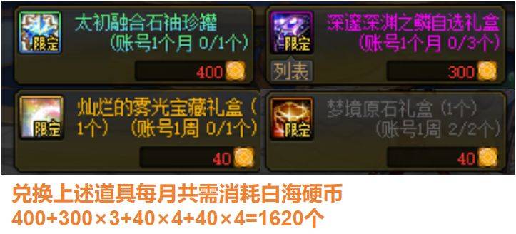 刷多少？兑换什么？白海币商店兑换与刷取细节建议