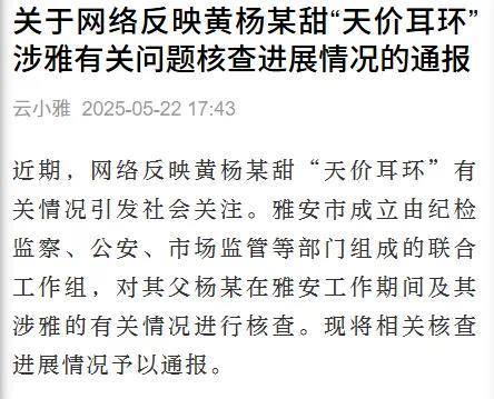 黄杨钿甜父亲被立案调查，两大问题浮出水面