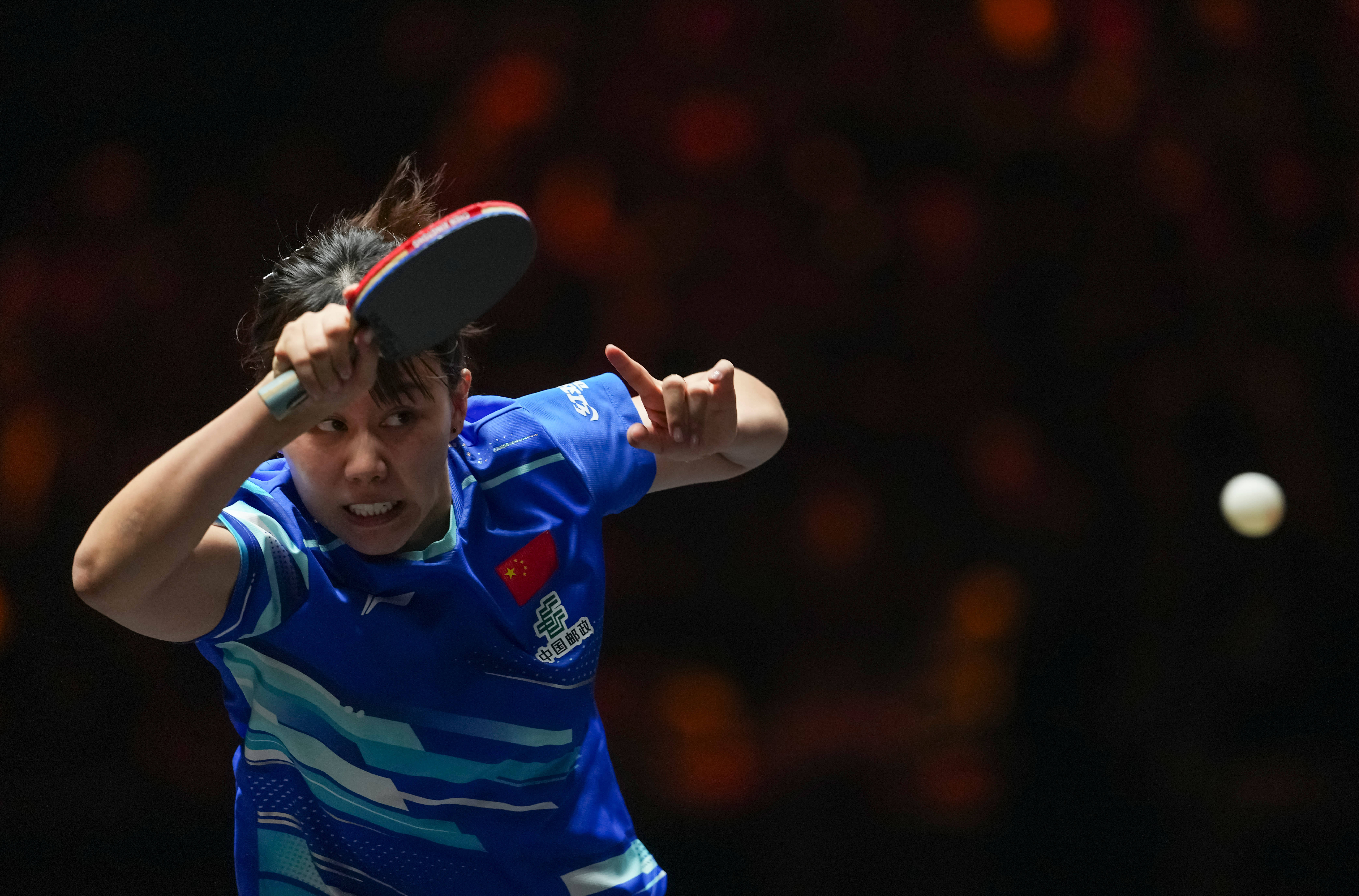 (体育)乒乓球——WTT中国大满贯赛:陈幸同晋级女单八强
