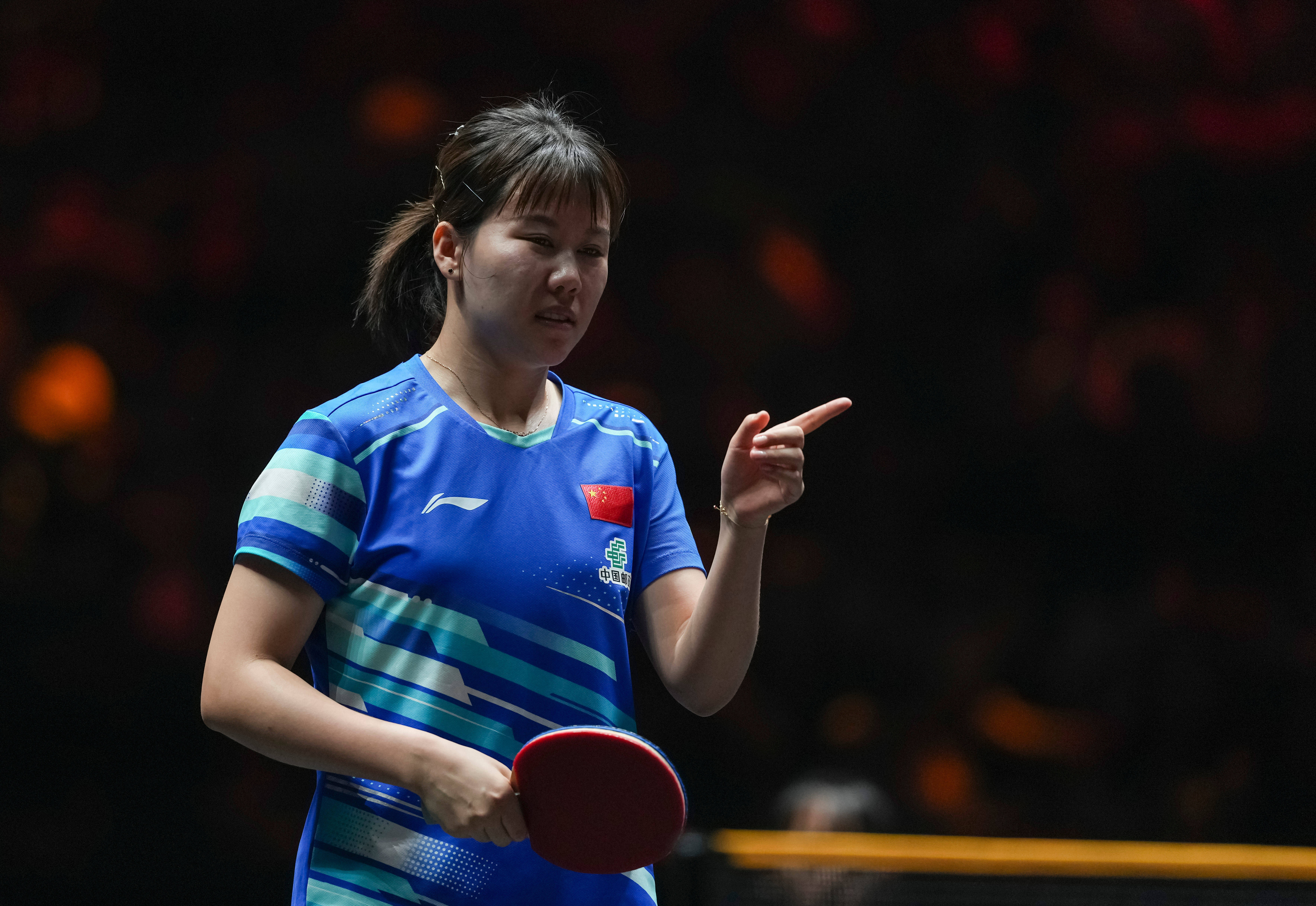 (体育)乒乓球——WTT中国大满贯赛:陈幸同晋级女单八强